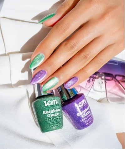 DIMENSIONAL NEON JELLY WITH MAGNETIC CAT-EYE SHINE