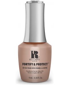 Red Carpet Manicure Fortify & Protect Champagne Showers LED Nail Gel Color, 0.3 fl oz.